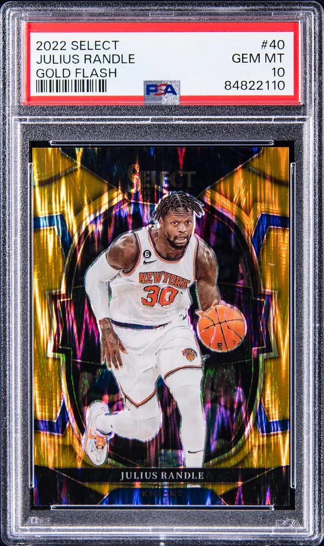 2022-23 Panini Select Julius Randle Gold Flash #40 card image