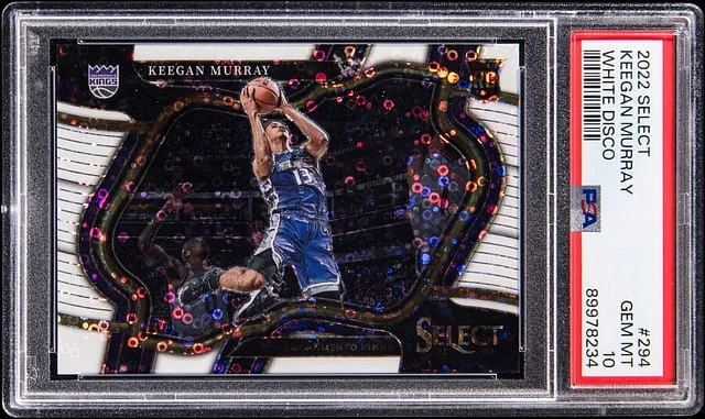 2022-23 Panini Select Keegan Murray White Disco #294 card image