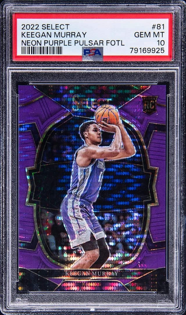 2022-23 Panini Select Keegan Murray Light Blue #81 card image