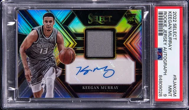 2022-23 Panini Select Keegan Murray Jersey Autograph #RJAKGM card image