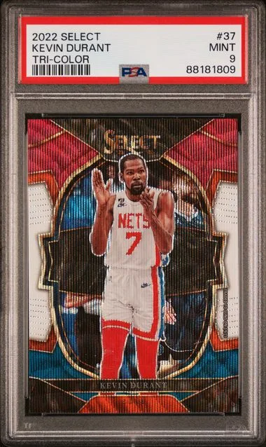 2022-23 Panini Select Kevin Durant Tri-Color #37 card image