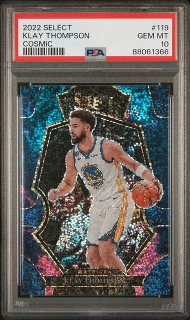 2022-23 Panini Select Klay Thompson Cosmic #119 card image
