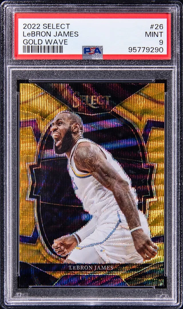 2022-23 Panini Select LeBron James Light Blue Disco #26 card image