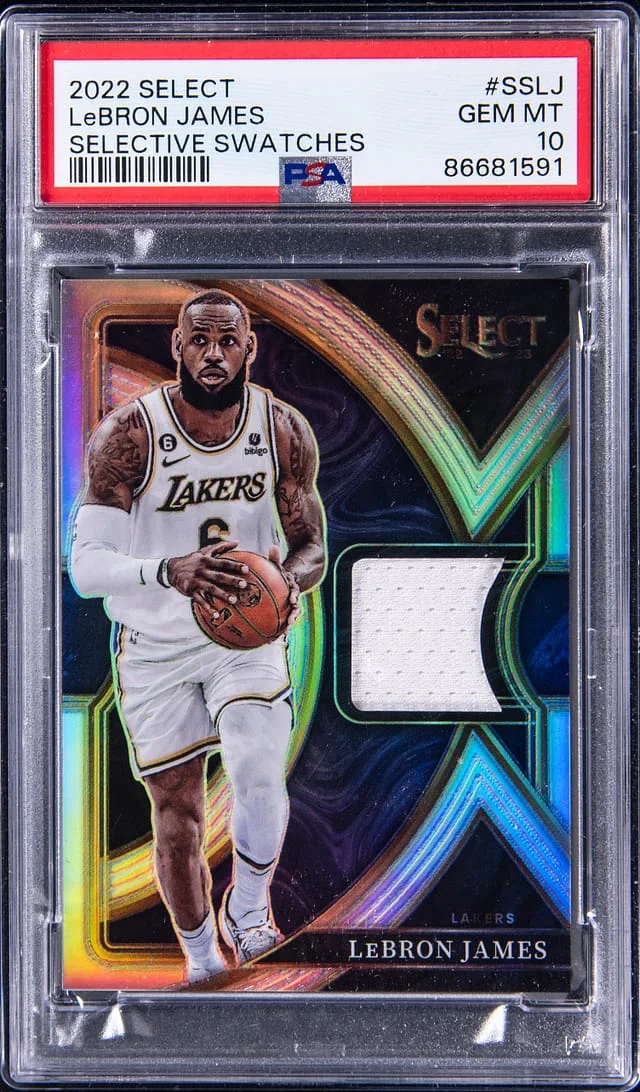 2022-23 Panini Select LeBron James Selective Swatches #SS-LJ card image