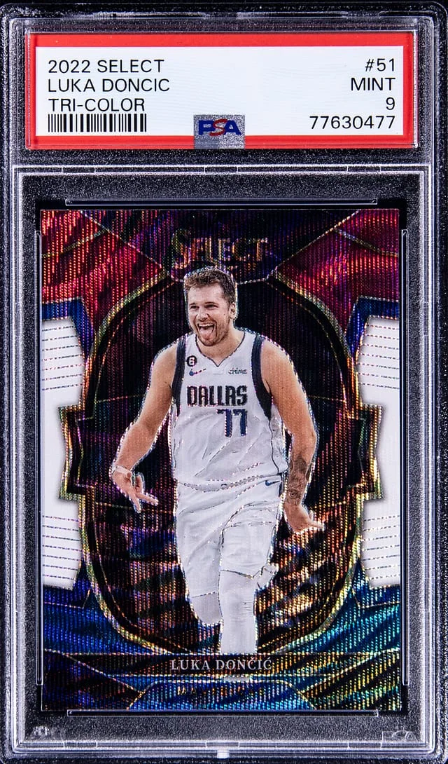 2022-23 Panini Select Luka Doncic Tri-Color #51 card image