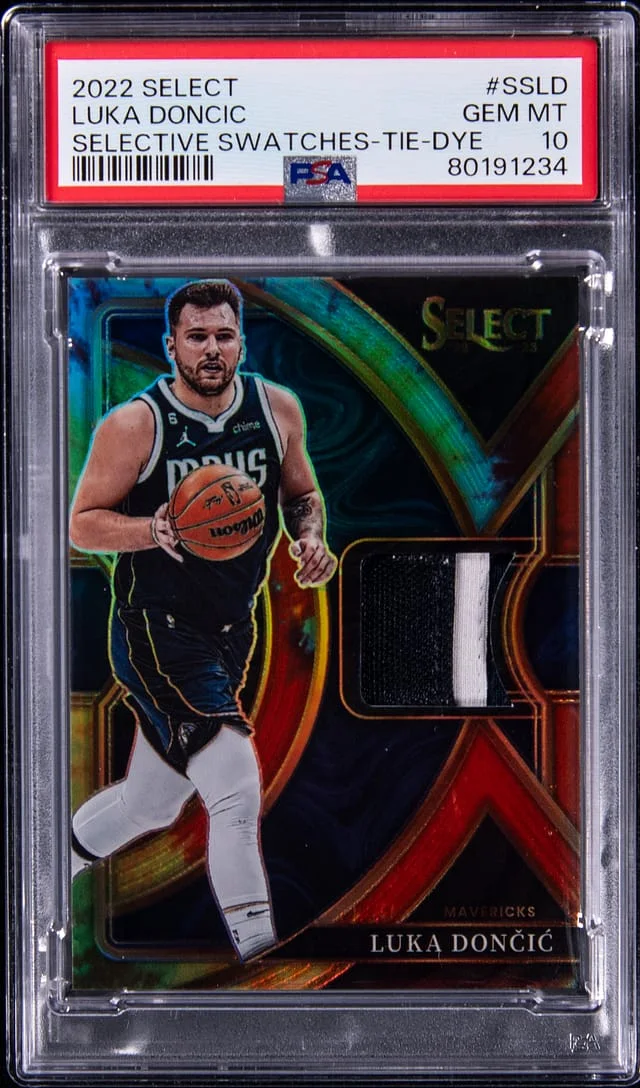 2022-23 Panini Select Luka Doncic Selective Swatches Tie-Dye #SS-LD card image