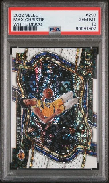 2022-23 Panini Select Max Christie White Disco #293 card image