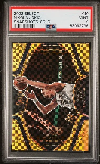 2022-23 Panini Select Nikola Jokic Snapshots Gold #10 card image