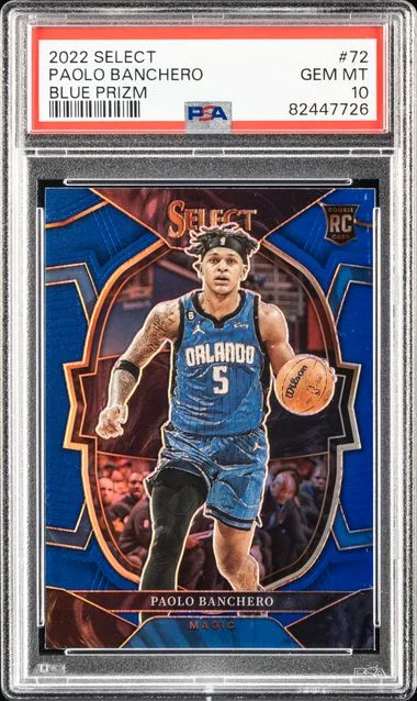 2022-23 Panini Select Paolo Banchero Light Blue Disco #72 card image