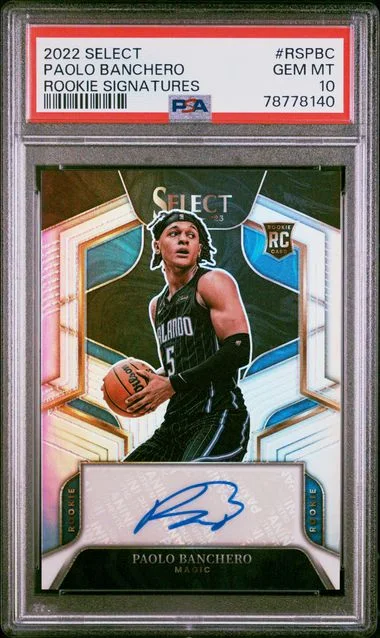 2022-23 Panini Select Paolo Banchero Signatures #RS-PBC card image