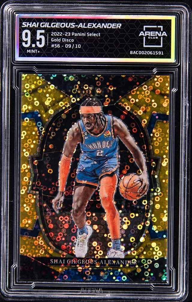 2022-23 Panini Select Shai Gilgeous-Alexander - AC MINT+ 9.5 Gold Disco #56 card image