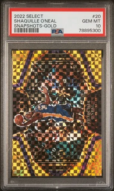 2022-23 Panini Select Shaquille O'Neal Snapshots Gold #20 card image