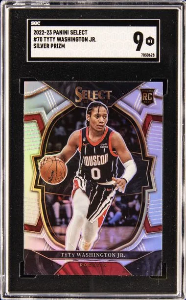 2022-23 Panini Select Tyty Washington Jr. Sliver Prizm #70 card image