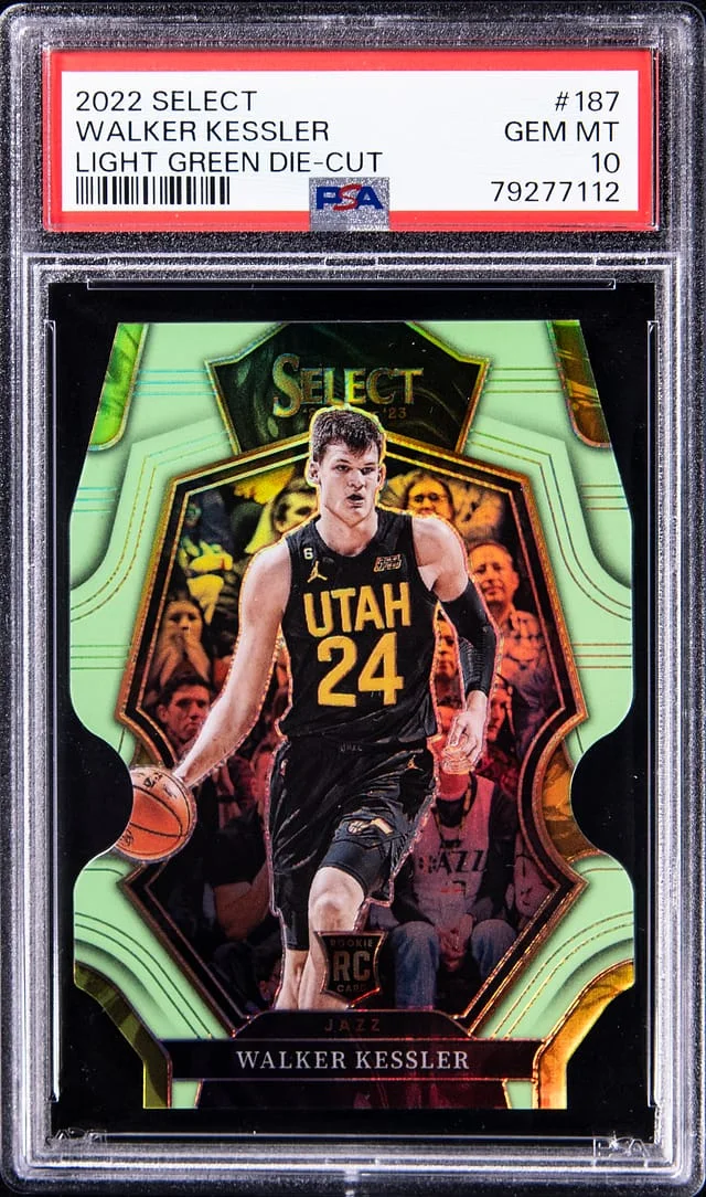 2022-23 Panini Select Walker Kessler White Disco #187 card image