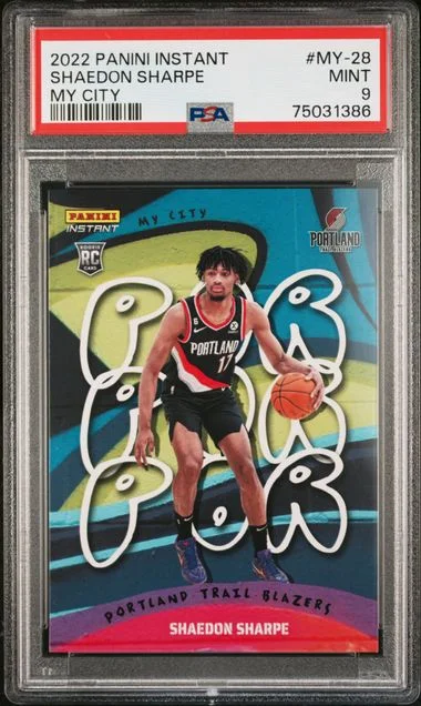 2022-23 Panini Shaedon Sharpe Instant My City #MY-28 card image