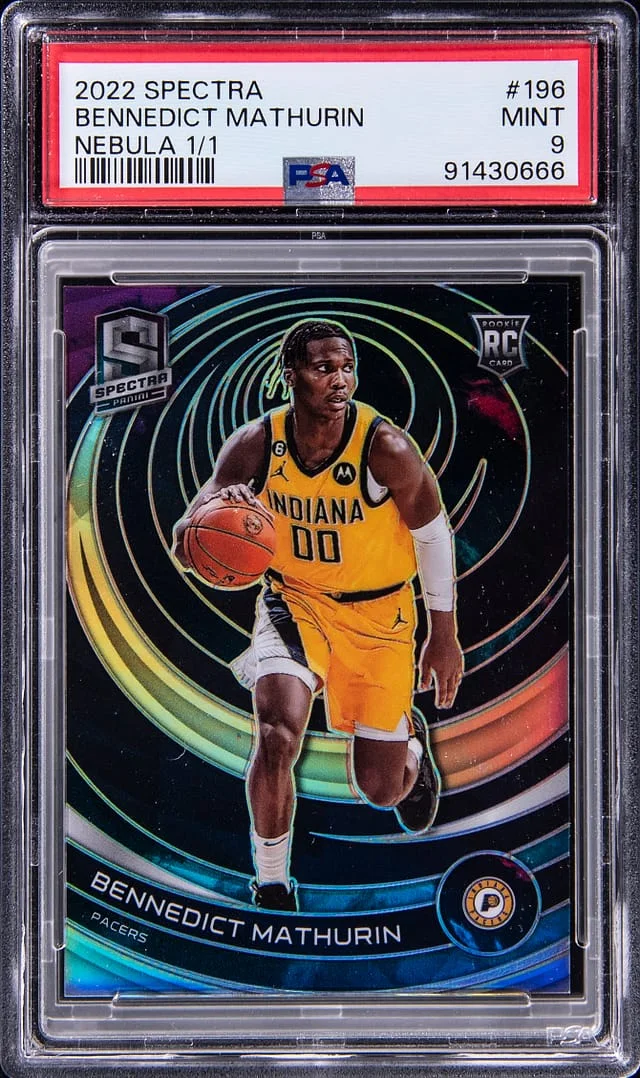2022-23 Panini Spectra Bennedict Mathurin Nebula #196 card image