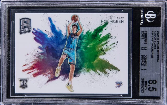 2022-23 Panini Spectra Chet Holmgren Color Blast #24 card image