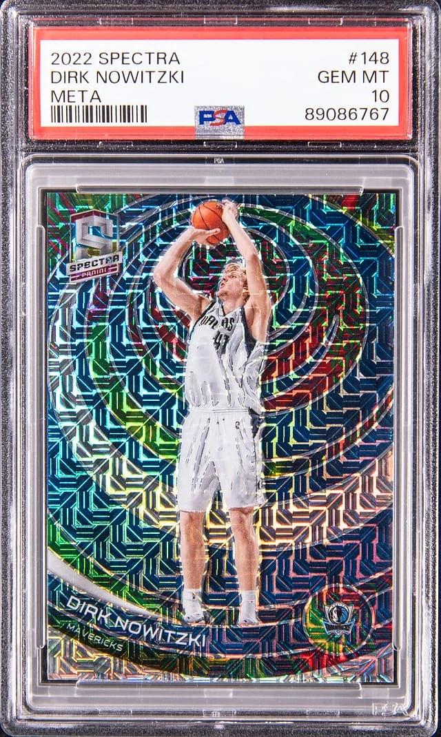 2022-23 Panini Spectra Dirk Nowitzki Meta #148 card image