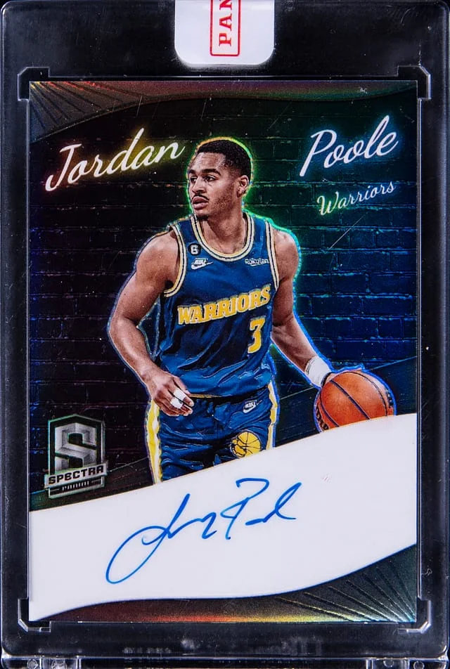 2022-23 Panini Spectra Jordan Poole Colorgraphs #CG-JPL card image