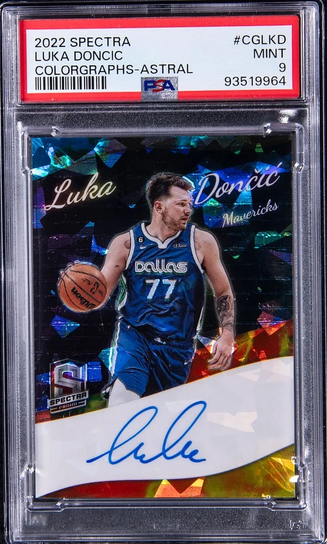 2022-23 Panini Spectra Luka Doncic Colorgraphs Astral #CG-LKD card image