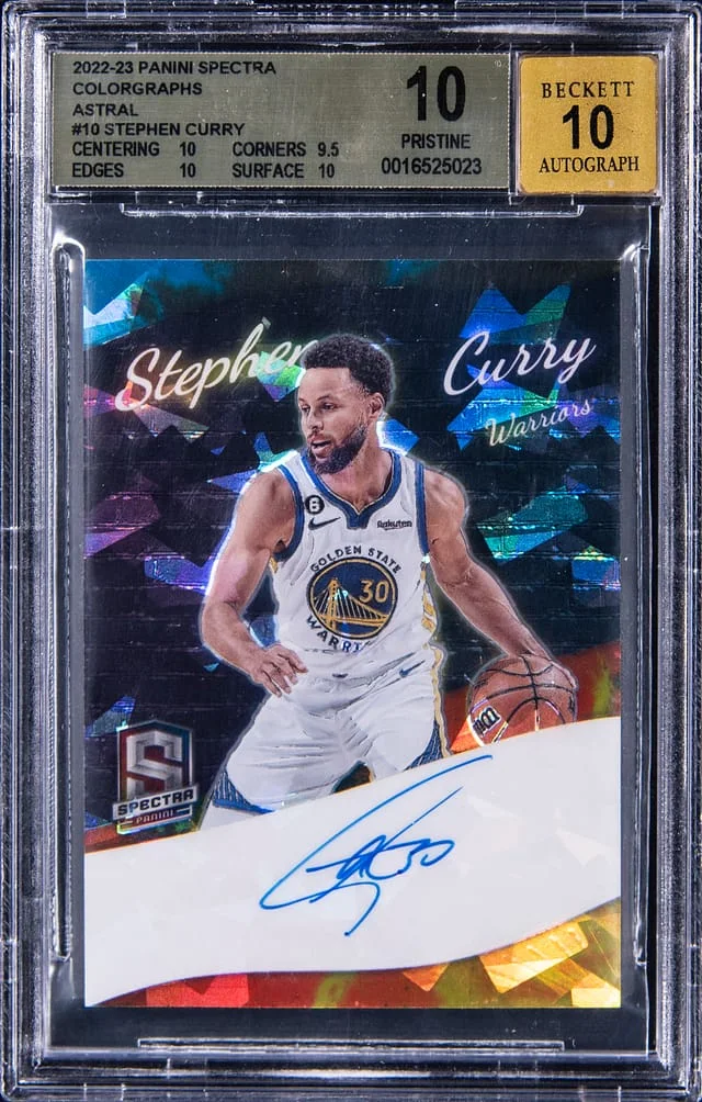 2022-23 Panini Spectra Stephen Curry Colorgraphs Astral #10 card image