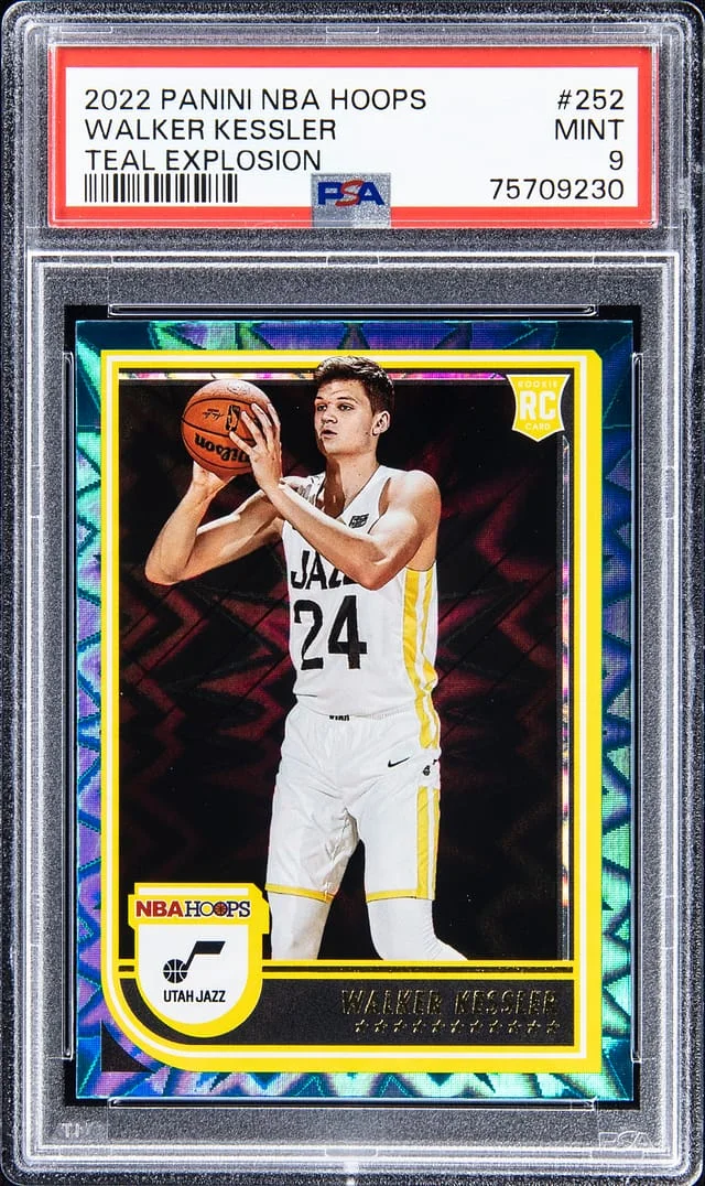 2022-23 Panini Walker Kessler NBA Hoops Teal Explosion #252 card image