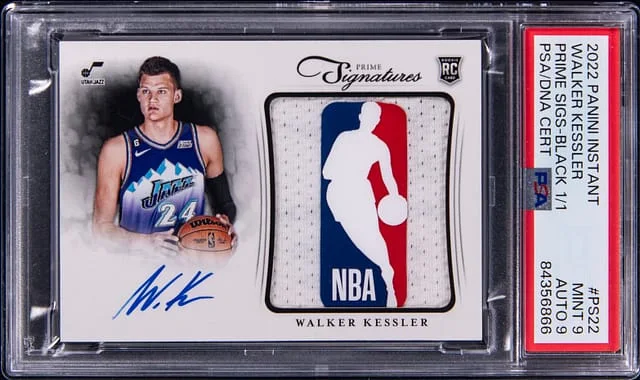 2022-23 Panini Walker Kessler Instant Prime Signatures Black #PS22 card image