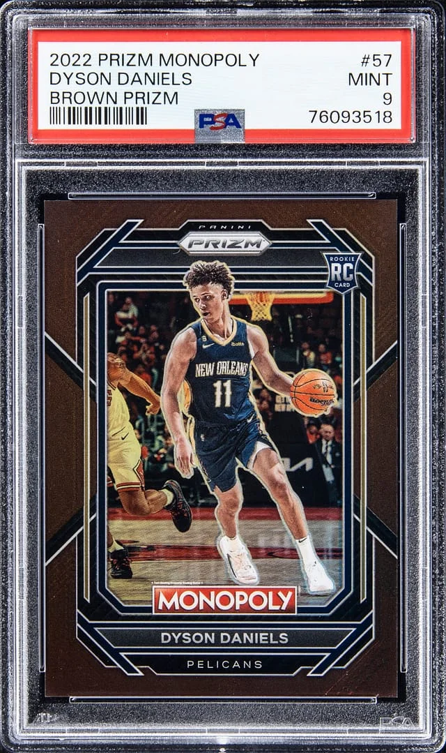 2022-23 Prizm Dyson Daniels Monopoly Brown Prizm #57 card image