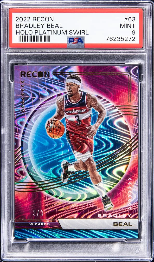 2022-23 Recon Bradley Beal Holo Platinum Swirl #63 card image