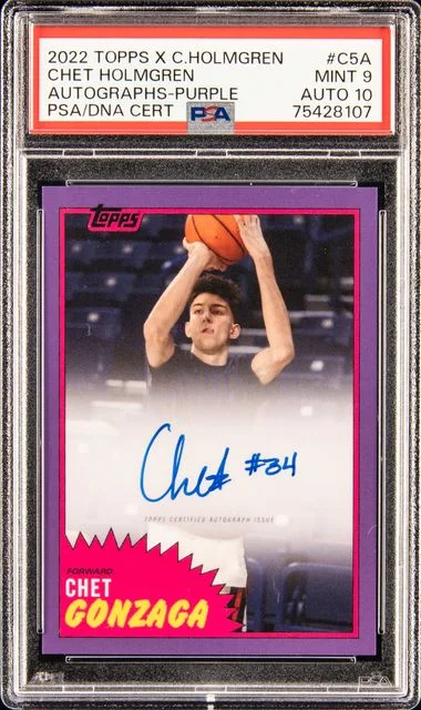 2022-23 Topps Chet Holmgren X Purple #C5A card image