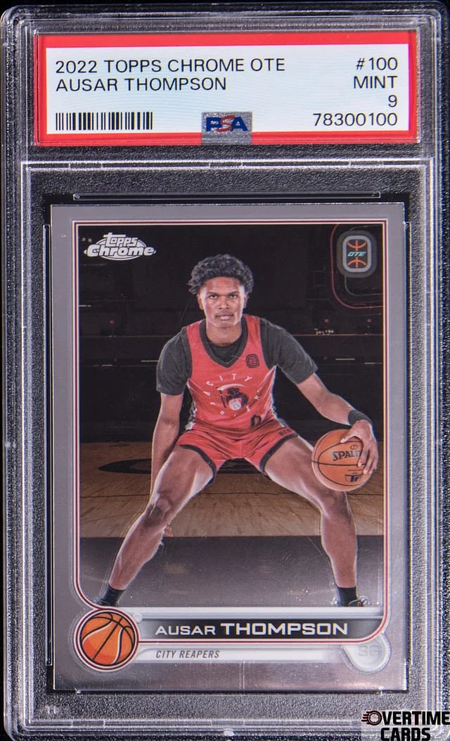 2022-23 Topps Chrome Ausar Thompson OTE #100 card image
