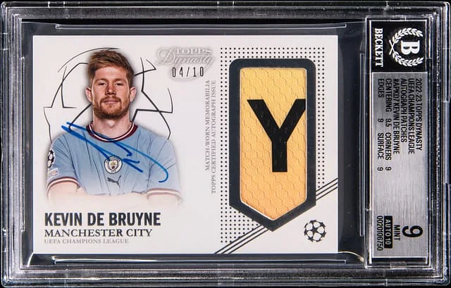 2022-23 Topps Dynasty Kevin De Bruyne UEFA Champions League Autograph Patches #APKD7 card image