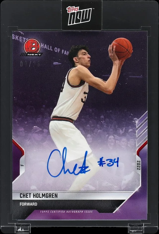 2022-23 Topps Now Chet Holmgren #34C card image