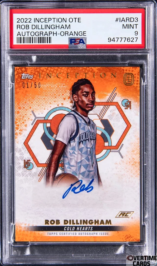 2022-23 Topps Rob Dillingham Inception OTE Autograph-Orange #IARD3 card image