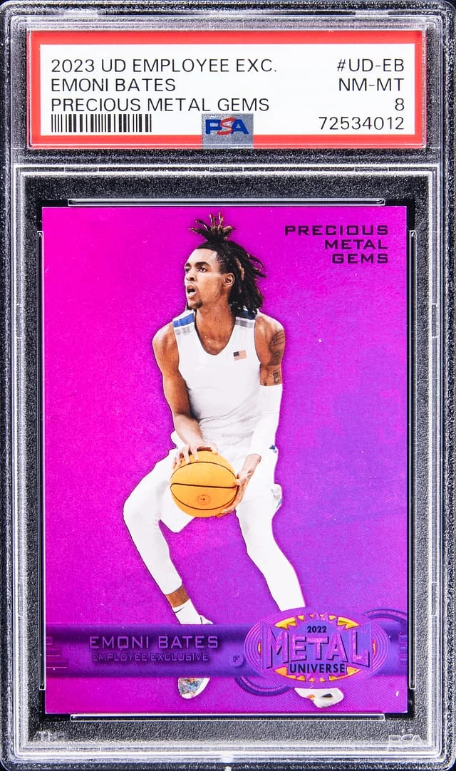 2022-23 UD Employee Exclusive Precious Metal Gems (PMG) Emoni Bates #UD-EB card image