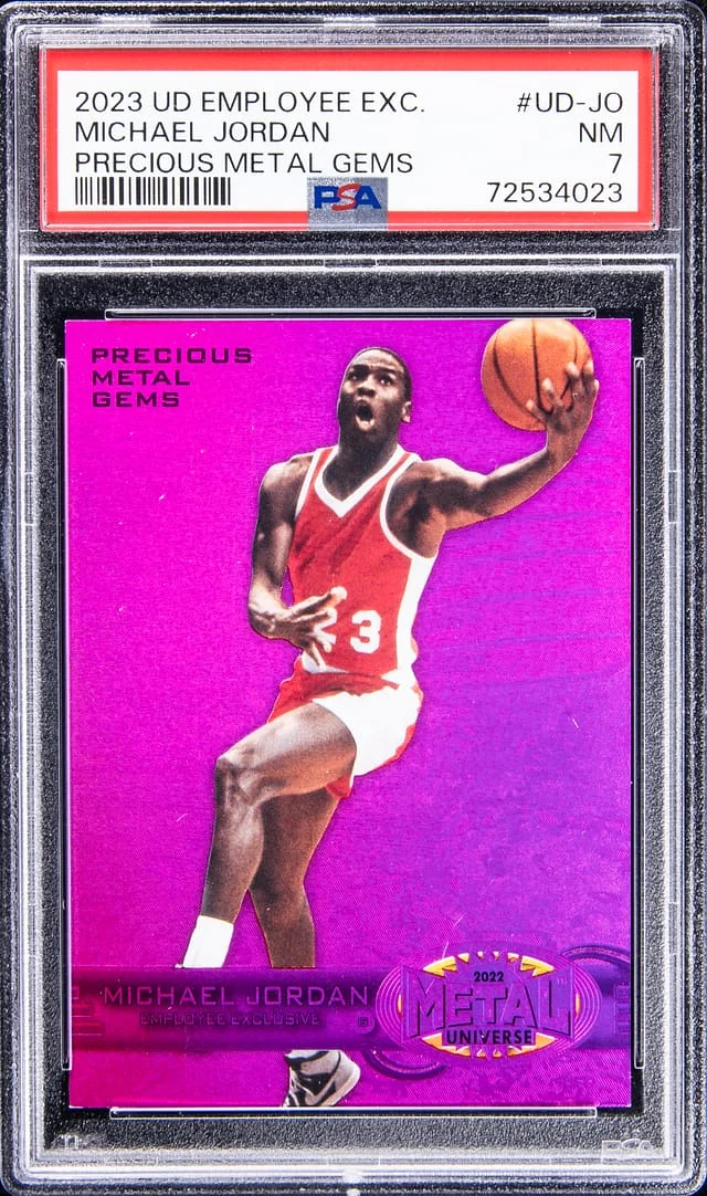 2022-23 UD Employee Exclusive Precious Metal Gems (PMG) Michael Jordan #UD-JO card image