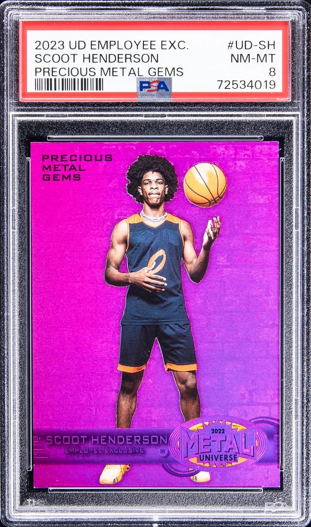 2022-23 UD Employee Exclusive Precious Metal Gems (PMG) Scoot Henderson #UD-SH card image