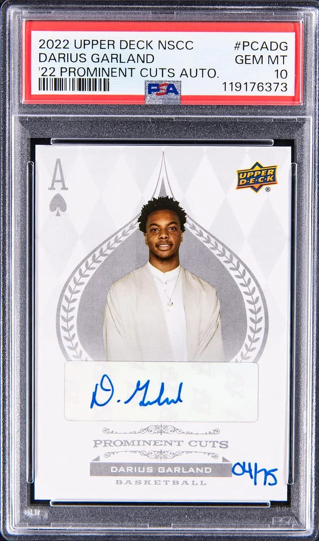 2022-23 Upper Deck Darius Garland NSCC '22 Prominent Cuts Autograph #PCA-DG card image