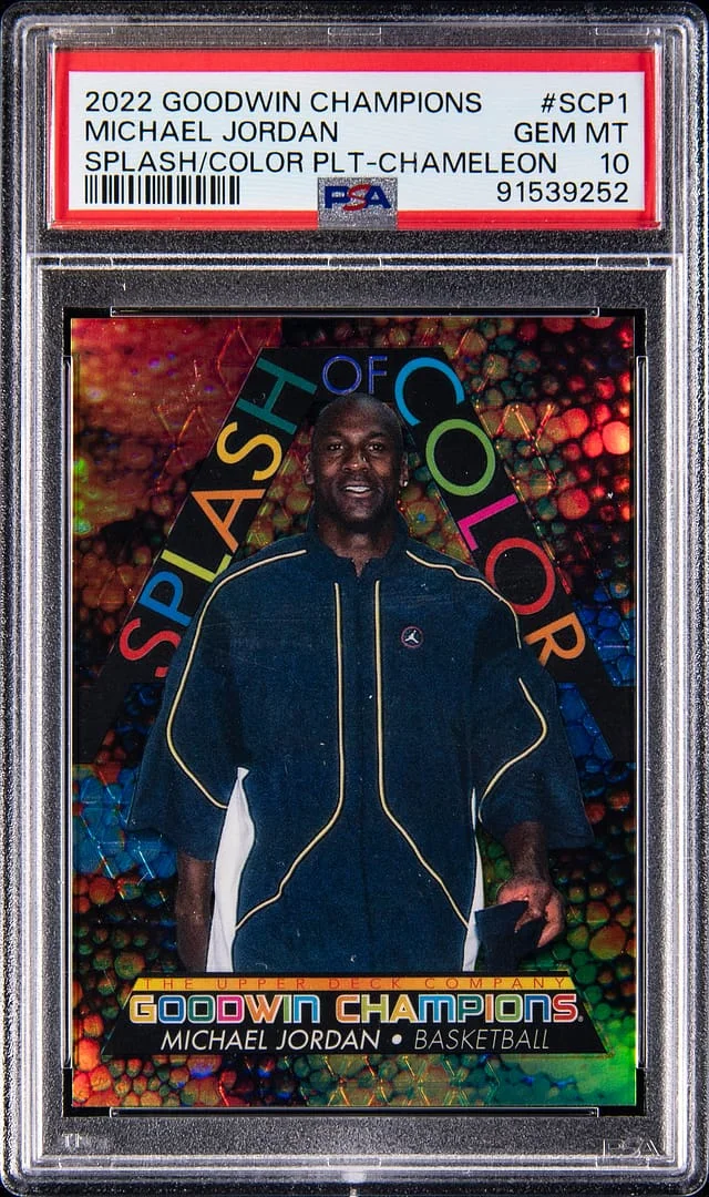 2022-23 Upper Deck Goodwin Champions Michael Jordan Splash of Color Chameleon #SCP1 card image