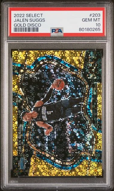 2022 3 Panini Select Gold Disco Jalen Suggs #203 card image