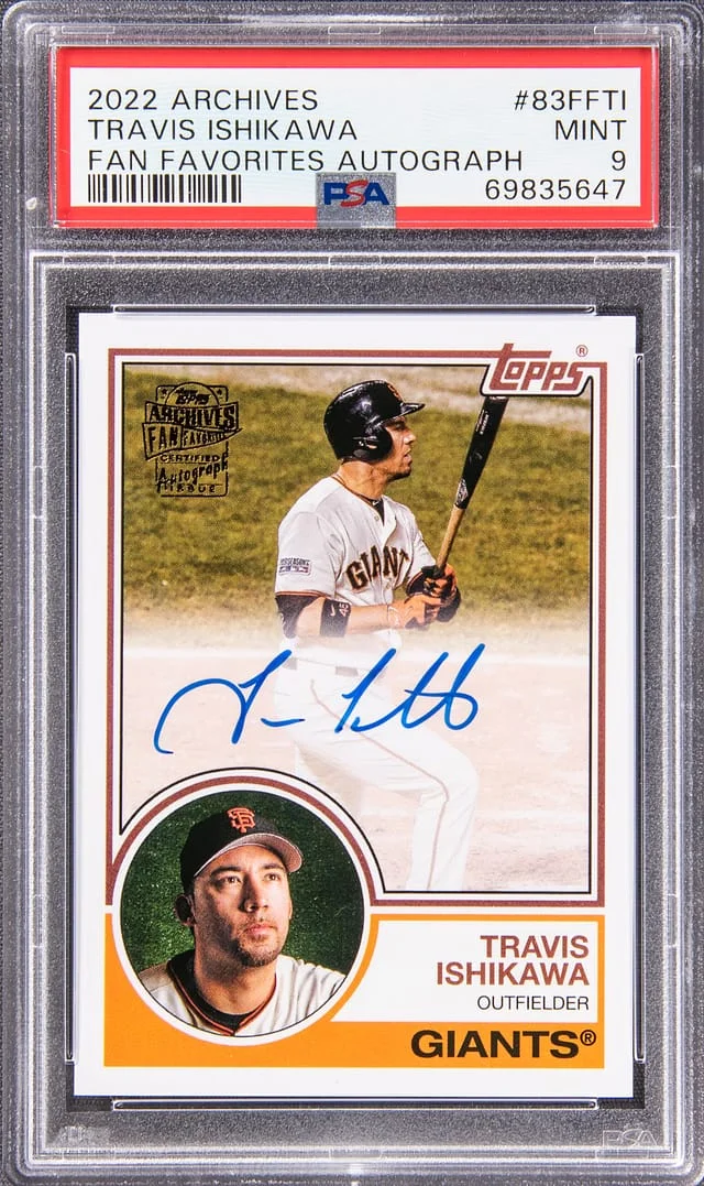 2022 Archives Fan Favorites Autograph Travis Ishikawa #83FF-TI card image
