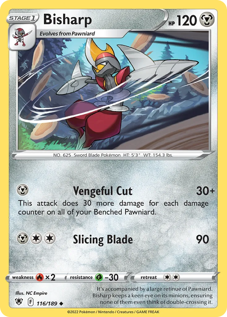 2022 Astral Radiance Bisharp Uncommon #116/189 Uncommon card image