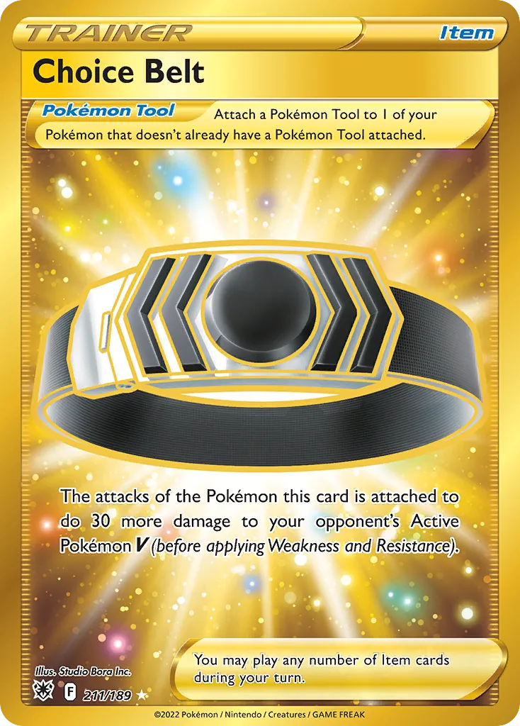 2022 Astral Radiance Choice Belt #211/189 Rare Secret card image