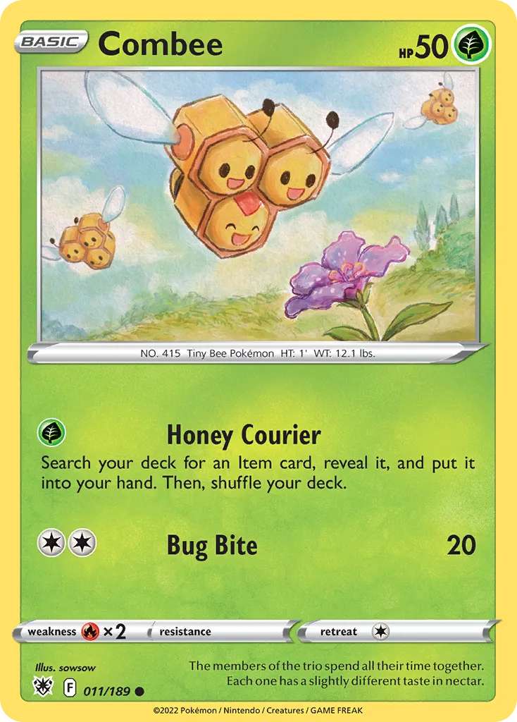 2022 Astral Radiance Combee Common #011/189 Common card image