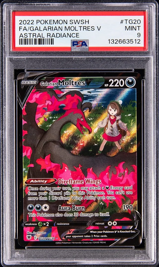 2022 Astral Radiance Galarian Moltres V #TG20 Unlisted card image