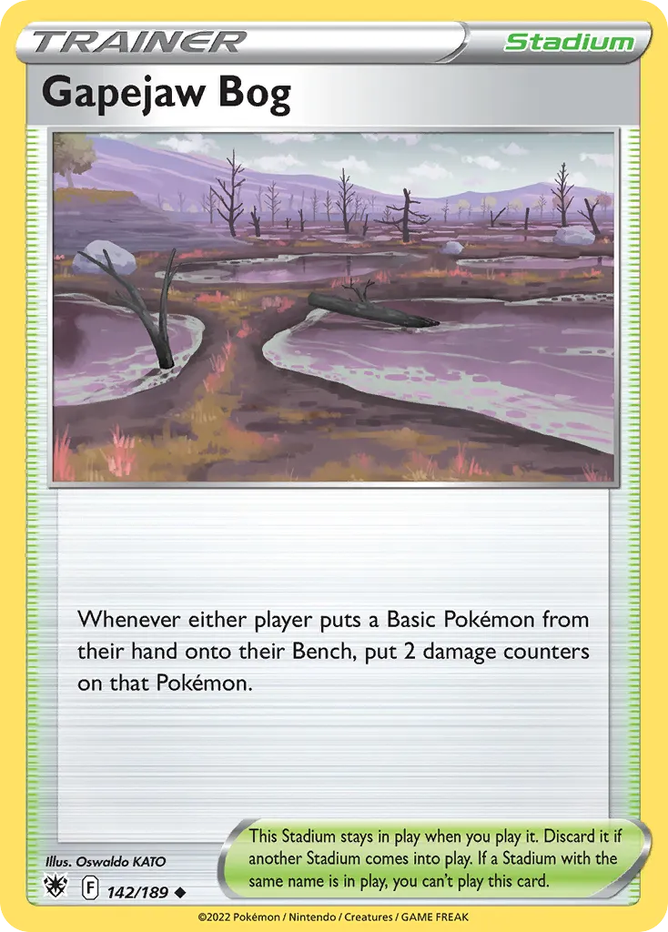 2022 Astral Radiance Gapejaw Bog Uncommon #142/189 Uncommon card image