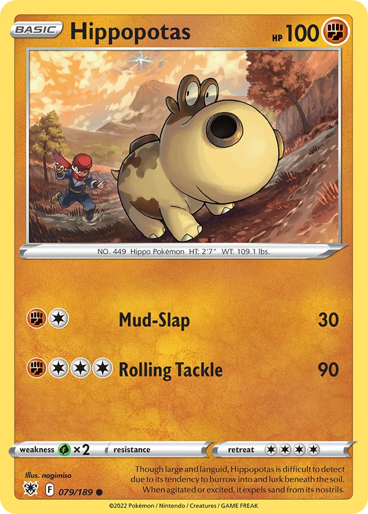 2022 Astral Radiance Hippopotas Common #079/189 Common card image