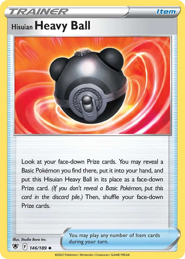 2022 Astral Radiance Hisuian Heavy Ball Uncommon #146/189 Uncommon card image