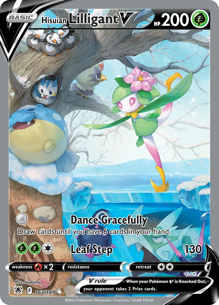 2022 Astral Radiance Hisuian Lilligant V #162/189 Rare Ultra card image