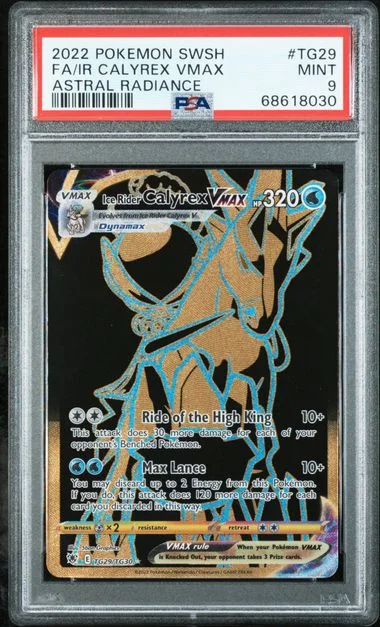 2022 Astral Radiance Ice Rider Calyrex VMAX #TG29 Unlisted card image